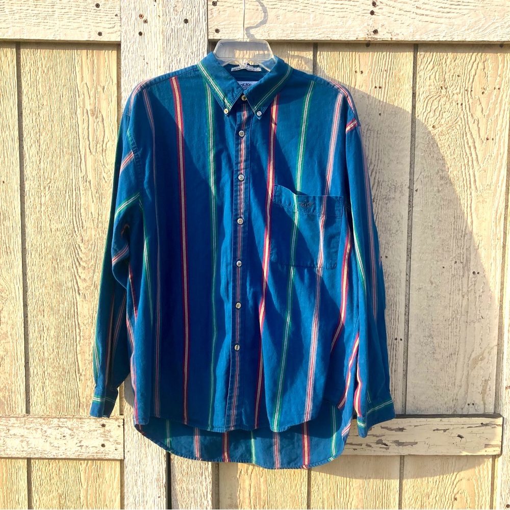 Vintage Dockers Blue Button Up Lrg